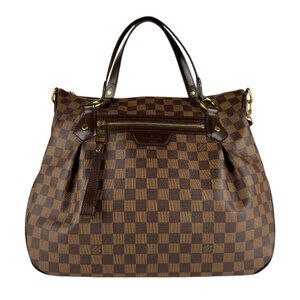 Louis Vuitton Damier Evora Shoulder Bag Handbag Ebene Brown Canvas